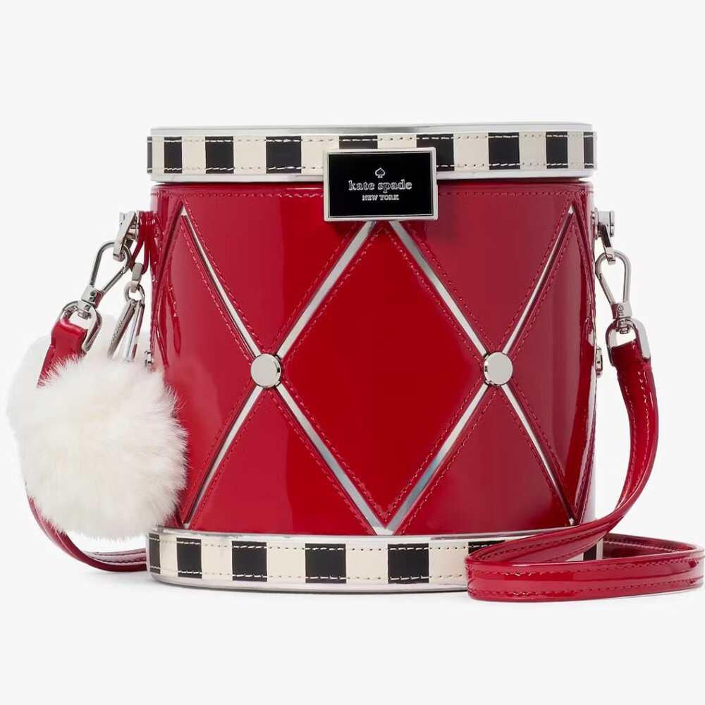 Kate Spade Oh What Fun 3D Toy Store Drum Clutch Satchel Crossbody Novelty Bag